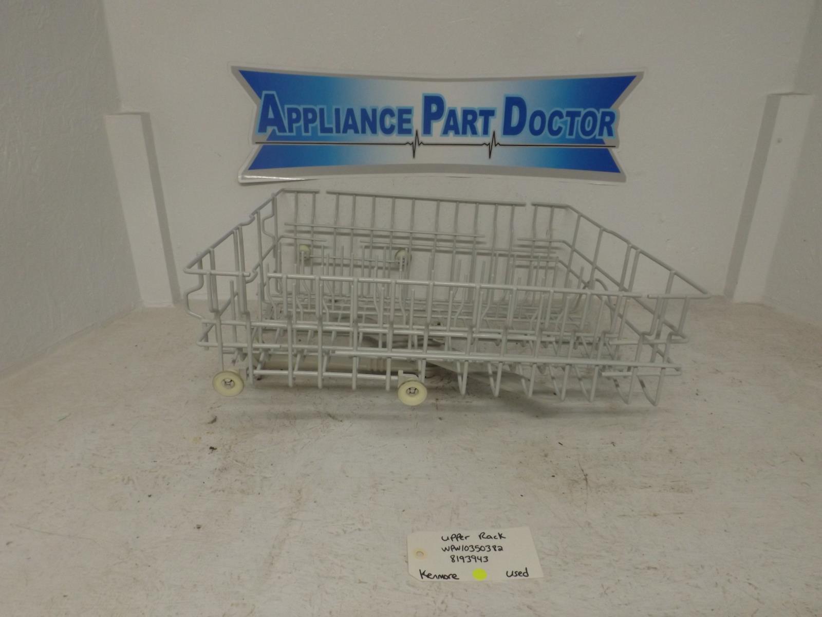 Kenmore Dishwasher WPW10350382 8193943 Upper Rack Used Kenmore Dishwasher WPW10350382 8193943 Upper Rack Used